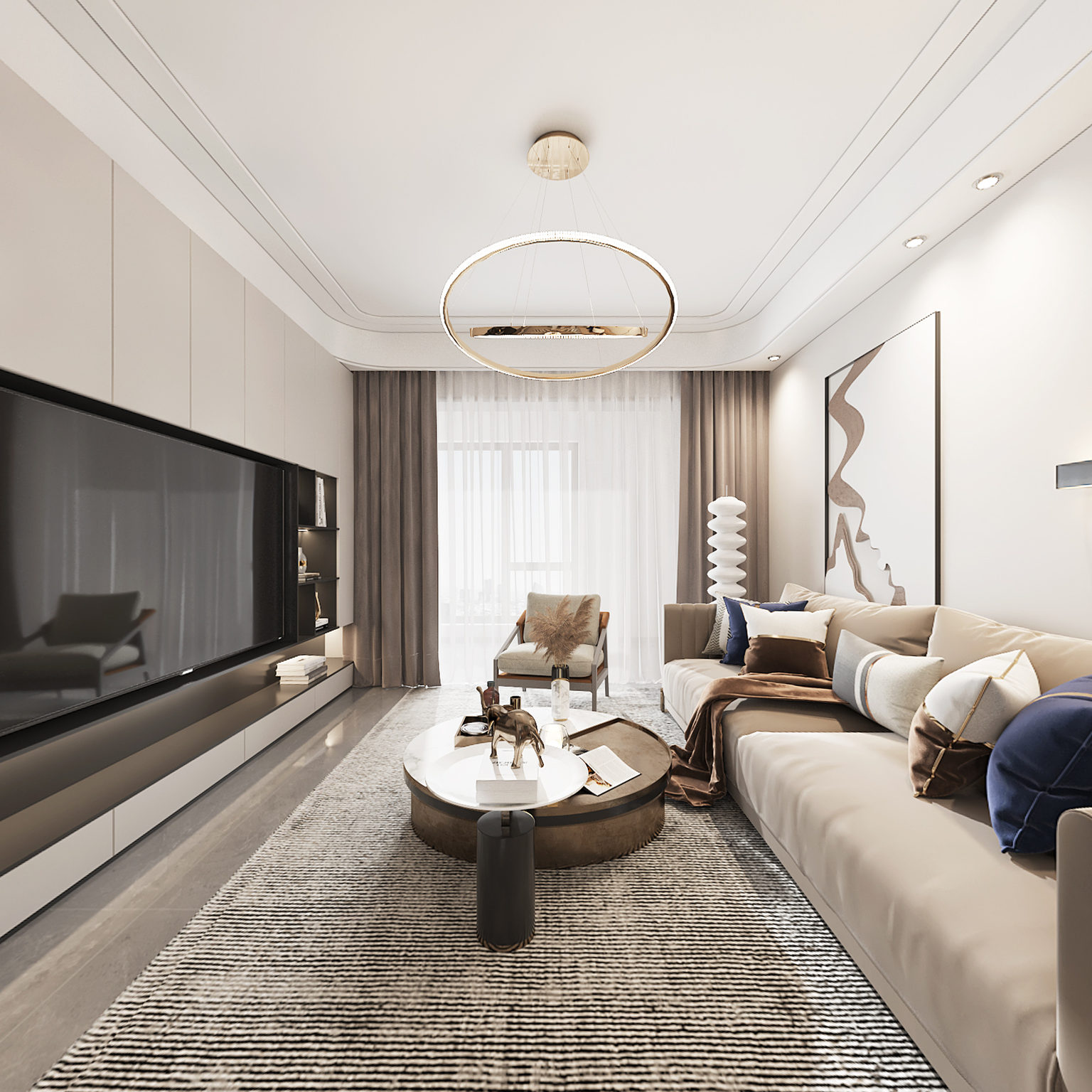 现代榻榻米卧室VR模型下载【ID:1125724204】_知末3d模型网
