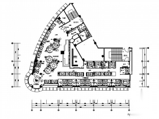 [福建]知名品牌现代风格咖啡厅室内装修施工图（含实景）