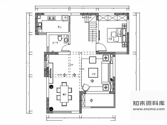 施工图广东地中海风格两层小别墅室内施工图