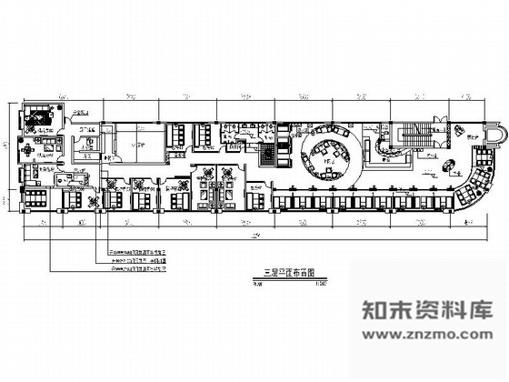 施工图湖南现代时尚风格西餐厅装修施工图