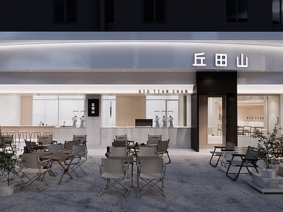 现代露营风咖啡店设计
