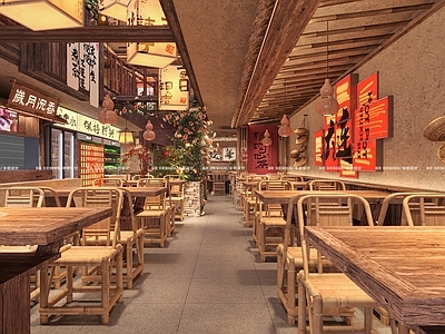 侘寂风火锅店设计