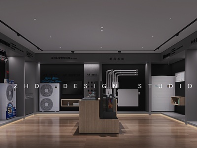现代暖通展厅 众合建构
