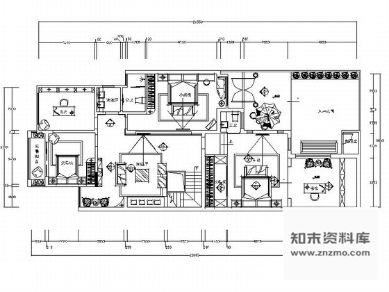 施工图精品地中海双层别墅室内装修施工图含效果