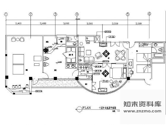 某中式套房装修详图 施工图 客房