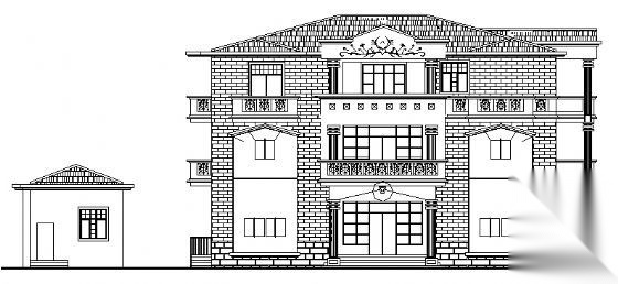 某三层框架别墅建筑施工图