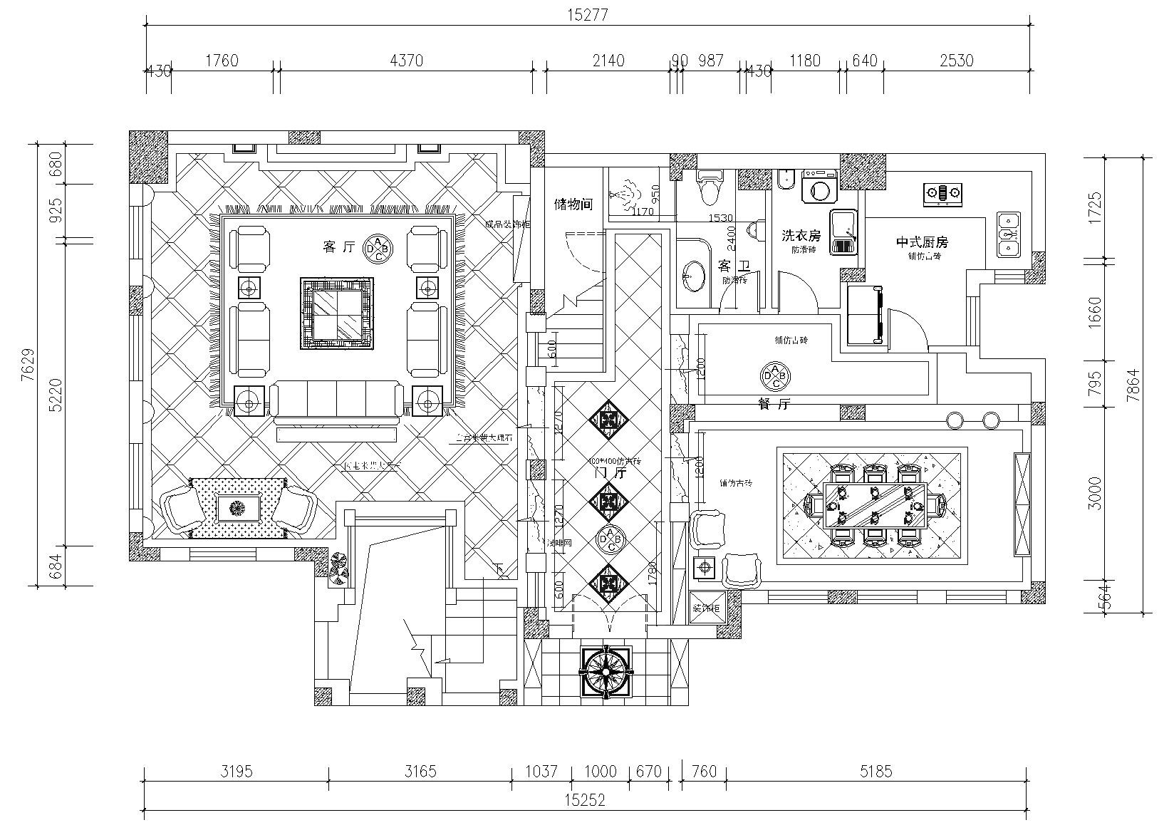 [重庆]蓝湖郡向生别墅装饰设计项目施工图