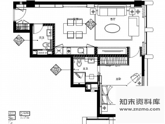 施工图浙江欧式品质商务酒店客房样板间室内施工图含效果图