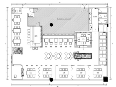 现代简约风格日式料理餐厅装修施工图（附实景图） 日韩料理店