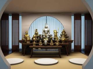 中式佛堂佛像【ID:36721445】