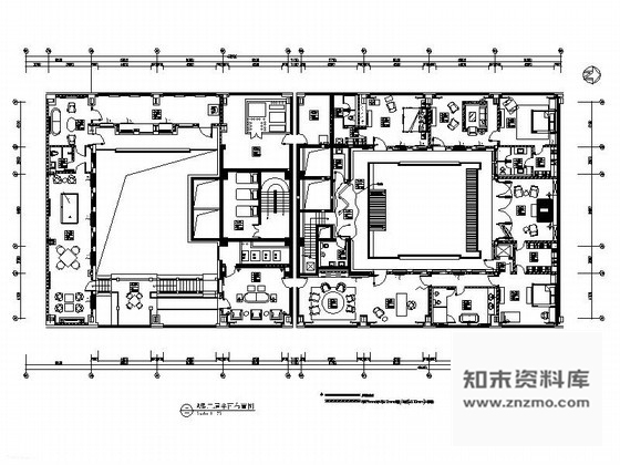 施工图四合院别墅室内装修图