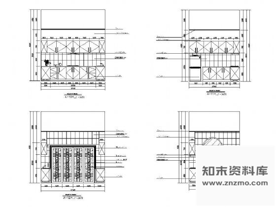 图块/节点别墅厨房立面设计图