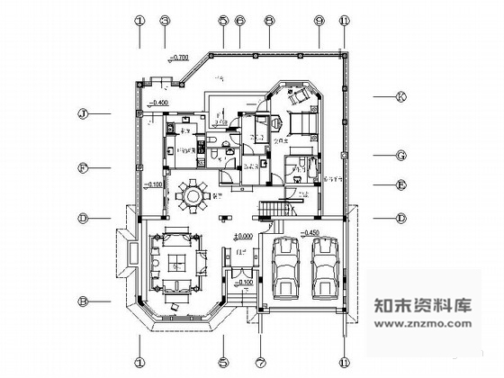 施工图武汉精品现代临湖双层别墅装修施工图