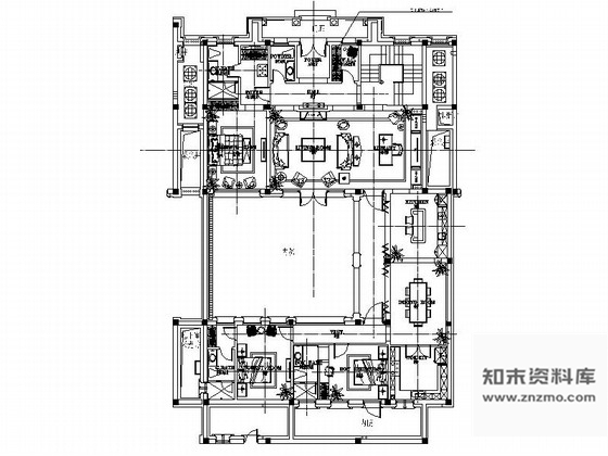 施工图浙江优雅法式风格三层别墅样板间室内装修施工图含效果图