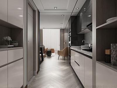 现代家装 公寓 LOFT 夹层 卧室 家具 沙发 卫浴 餐厅厨房