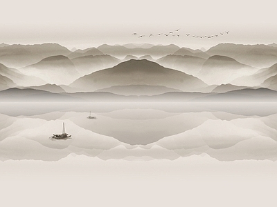 中式壁画贴图材质贴图