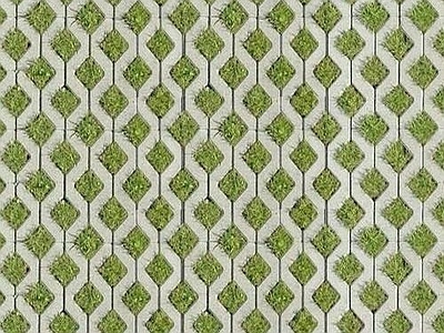 生态停车场植草砖水泥地砖 仿古地砖 水泥砖灰色水泥室外地砖芝麻黑灰