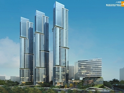 商业玻璃内透贴图