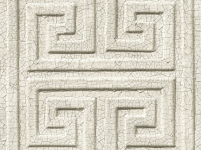 石材 回字纹 雕刻 瓷砖 墙面贴图