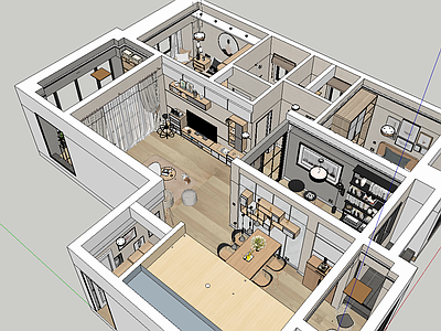 北欧风格家装样板房