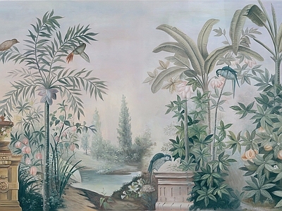 北欧壁画素材贴图