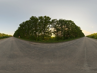 户外全景HDR 小路  天空高清贴图