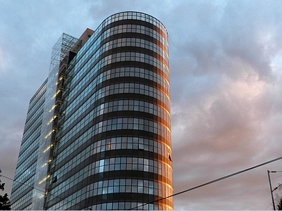 高清无缝都市街道楼天空 城市外景