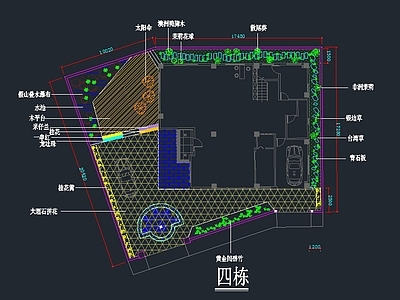 别墅庭院景观设计方案 施工图