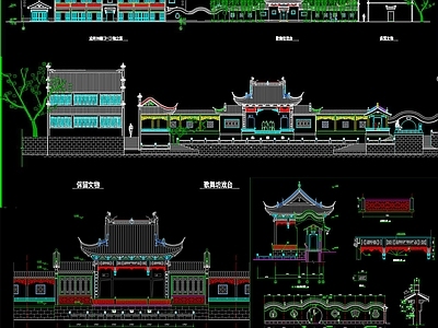 古建築cad圖紙下載_免費古建築全套cad圖庫【知末cad圖紙庫】