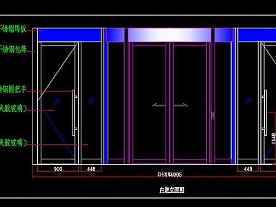 73套隔牆類節點(木龍骨,石材,變形縫等)多瑪自動門 方案圖 施工圖吊頂