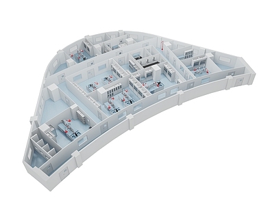 实验室场景免费3d模型