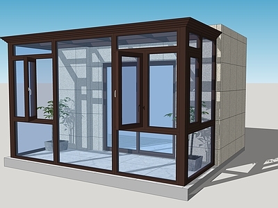 落地窗模型su下载_草图大师落地窗模型【知末网su模型】第1页