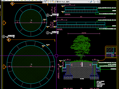 公园景观 施工图 绿化 给排水 电气