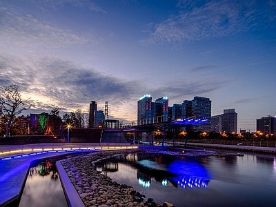 外景夜景贴图 户外 窗外景 环境贴图 风景