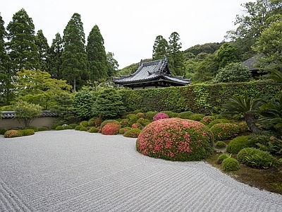 日式庭院外景图 别墅外景