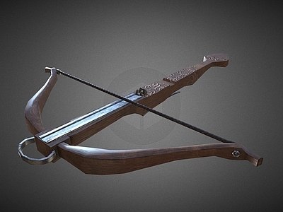 欧式古典古代兵器 弓箭3d模型