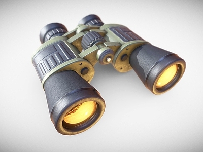 现代望远镜3d模型