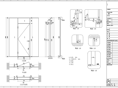 门窗节点详图