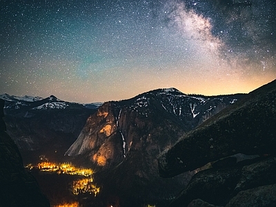 星空山谷 风景