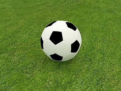 现代足球3d模型