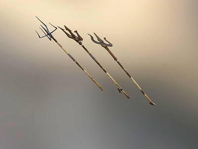 现代兵器 冷兵器 三叉戟3d模型
