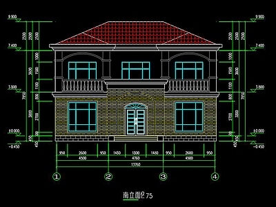 钢结构别墅CAD 施工图