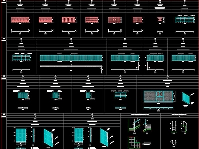 楼梯门窗CAD 节点施工图