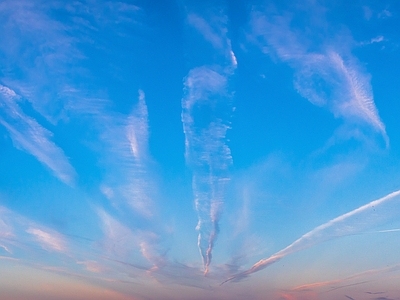 早晨朝霞蓝天天空 天空