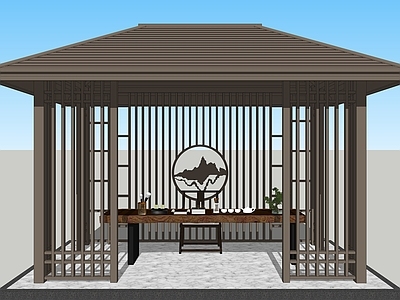 新中式凉亭 四角凉亭 景观亭