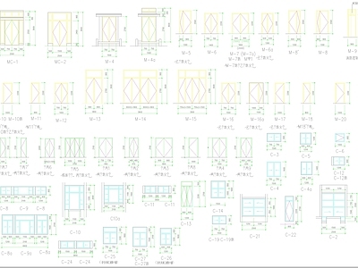 门窗及幕墙节点详图 施工图