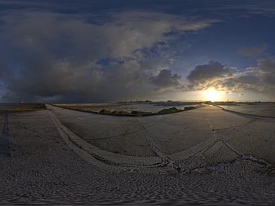 全景户外海边天空HDR