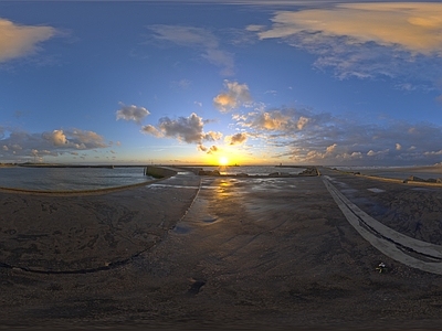 全景户外海边天空HDR