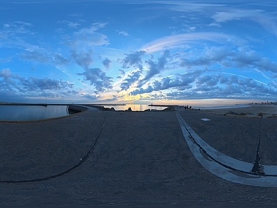 全景户外海边天空HDR