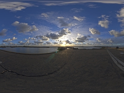 全景户外海边天空HDR